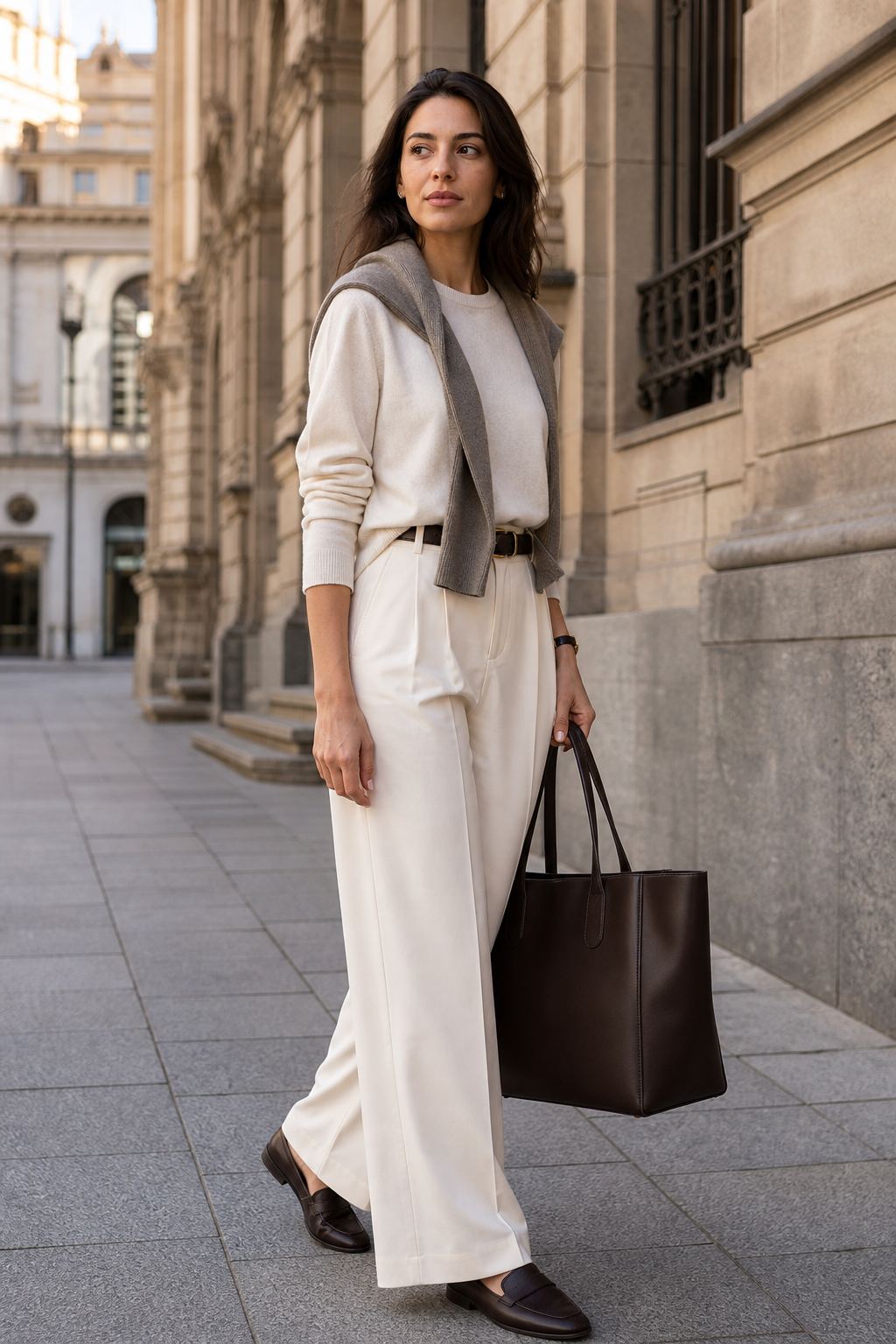 Structured Leather Tote
